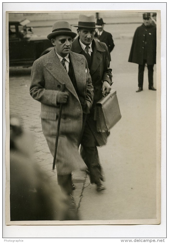 Paris Politicien Georges Scapini Avocat Et Depute Ancienne Photo Meurisse 1930 - Berühmtheiten