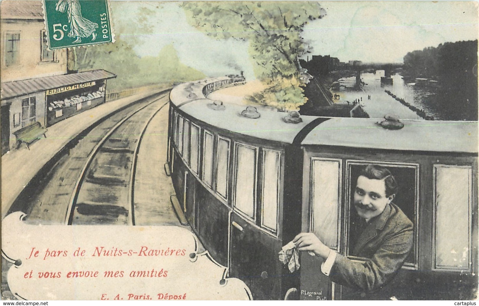 NUITS SUR RAVIERES AMITIES CEHMIN DE FER TRAIN LOCOMOTIVE 89 - Autres & Non Classés