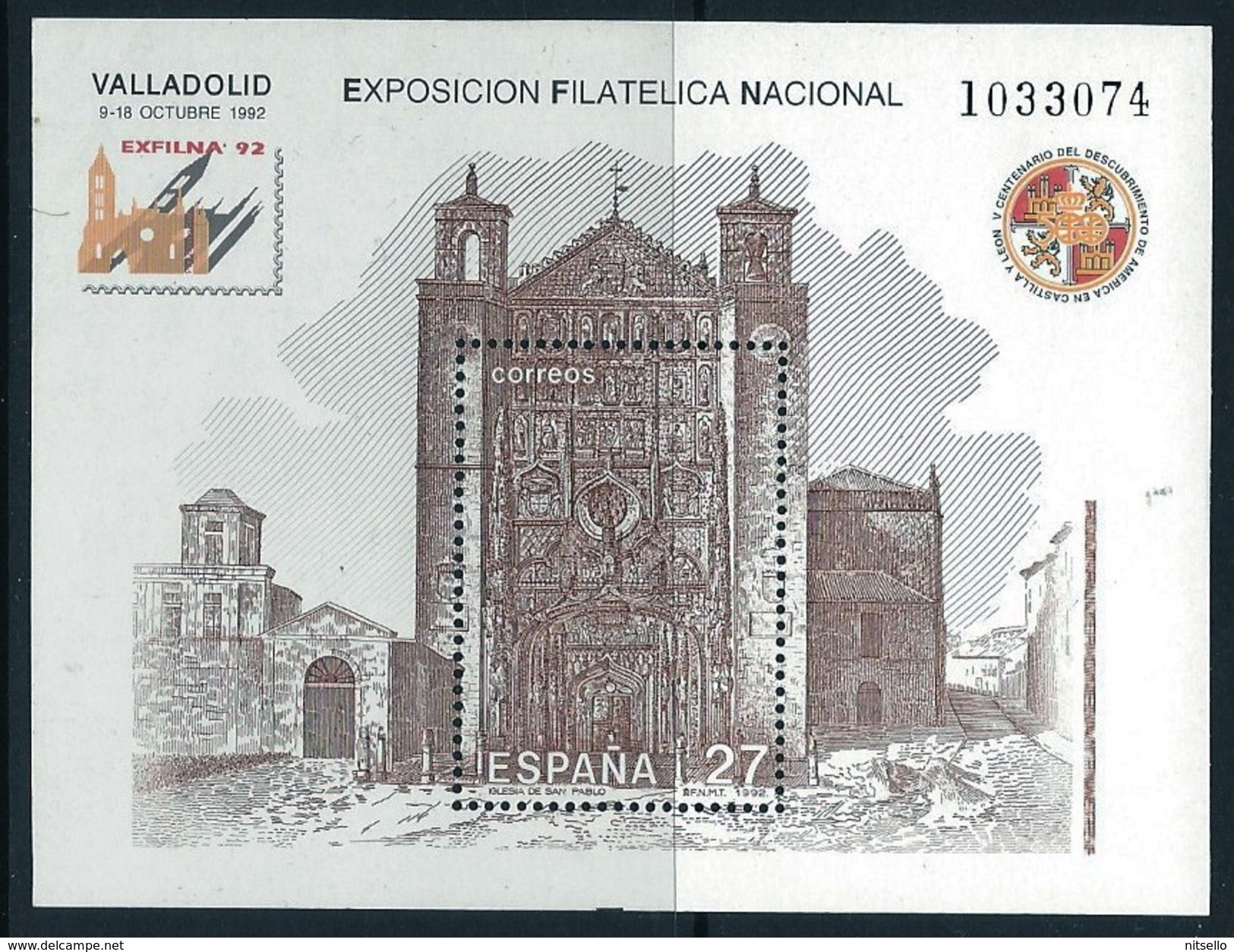 LOTE 1081  ///  (C035)  ESPAÑA 1992 ** MNH - Nuovi