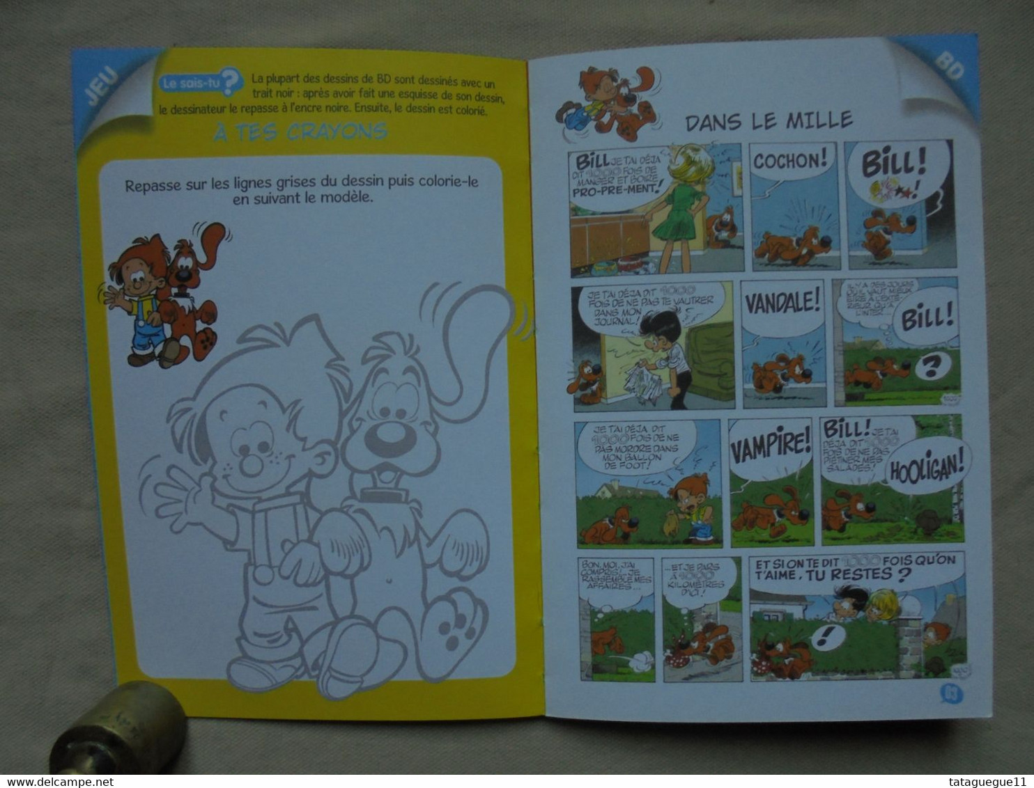 Ancien - Livret Publicitaire Mac Donald Happy Meal Jeux Boule & Bill Dargaud 2009 - McDonald's