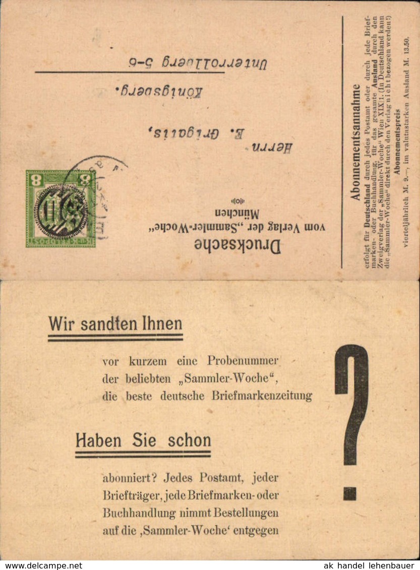 ANK 3C K.K. Feldpost Postkarte Makulatur Privat Ganzsache Zudruck Sammler Woche M&uuml;nch - Weltkrieg 1914-18