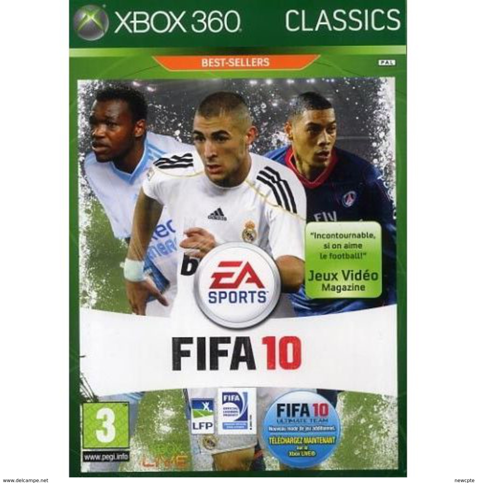 Jeu XBOX 360 FIFA 10 Classics - Autres & Non Classés