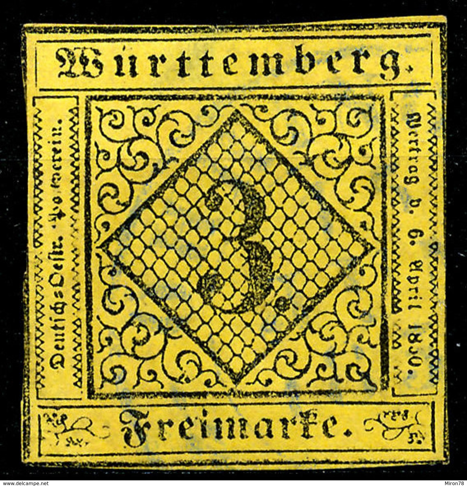 Stamp Wurttemberg 1851-52 3kr Used Lot10 - Sonstige & Ohne Zuordnung