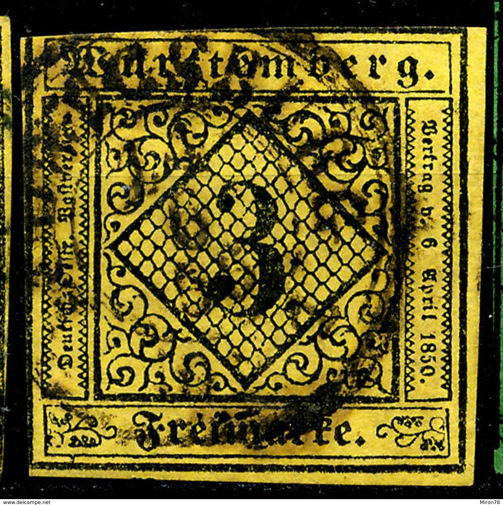 Stamp Wurttemberg 1851-52 3kr Used Lot37 - Used