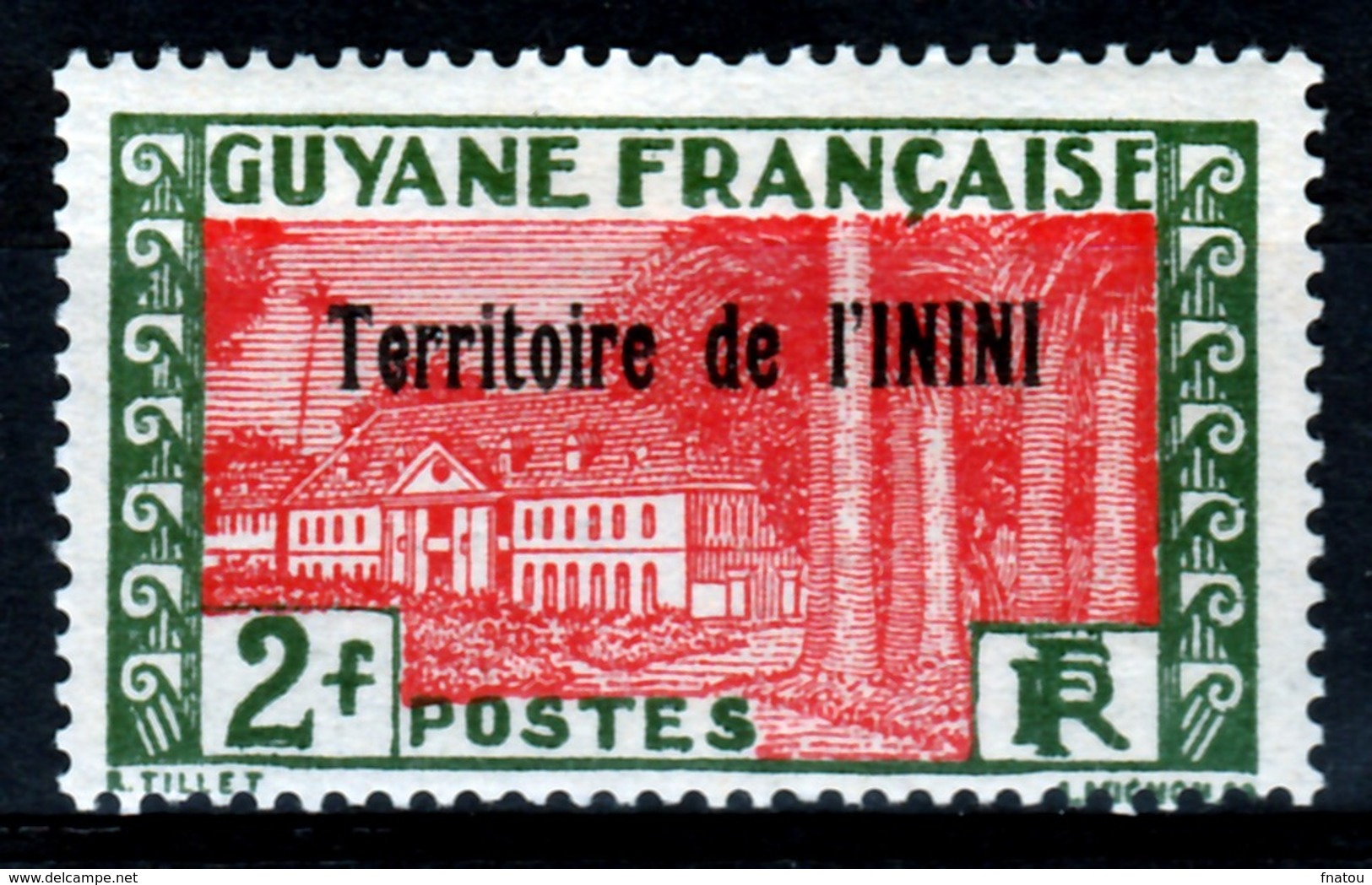 Inini (French Guiana), Cayenne, 2f., 1932, MH F  Colonial Gum, Otherwise VF - Unused Stamps