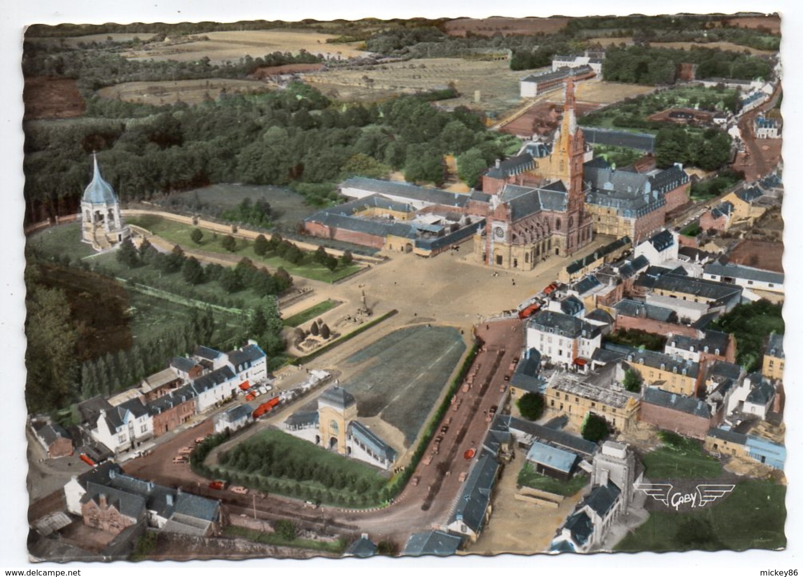 SAINTE ANNE D'AURAY--1964-Vue Aérienne-Vue Du Ciel...La Basilique ,cpsm 15 X 10 N°2bis éd Artaud - Sainte Anne D'Auray