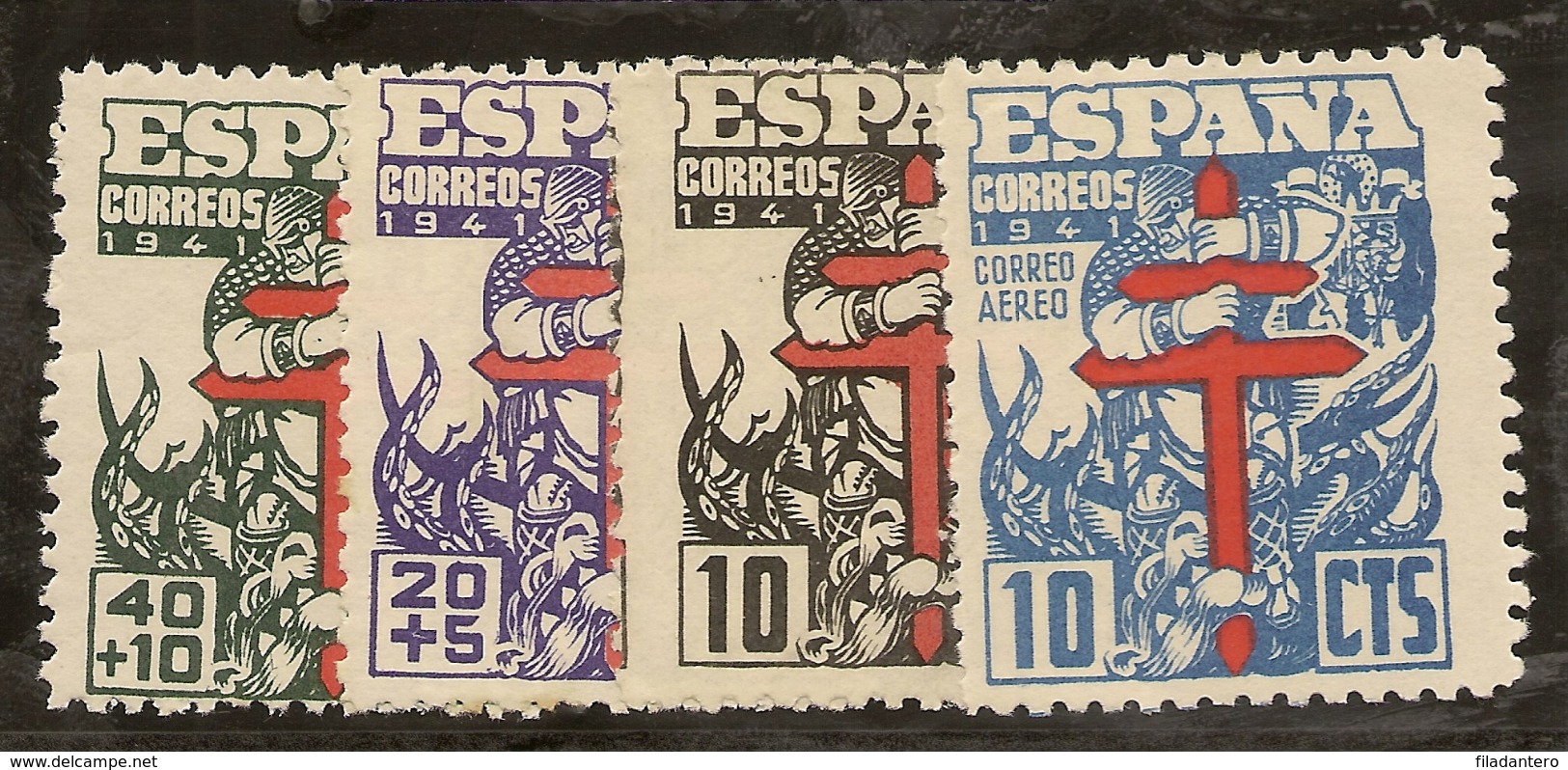 Edifil  948/951*   Pro Tuberculosos   1941   Serie Completa    NL799 - Neufs