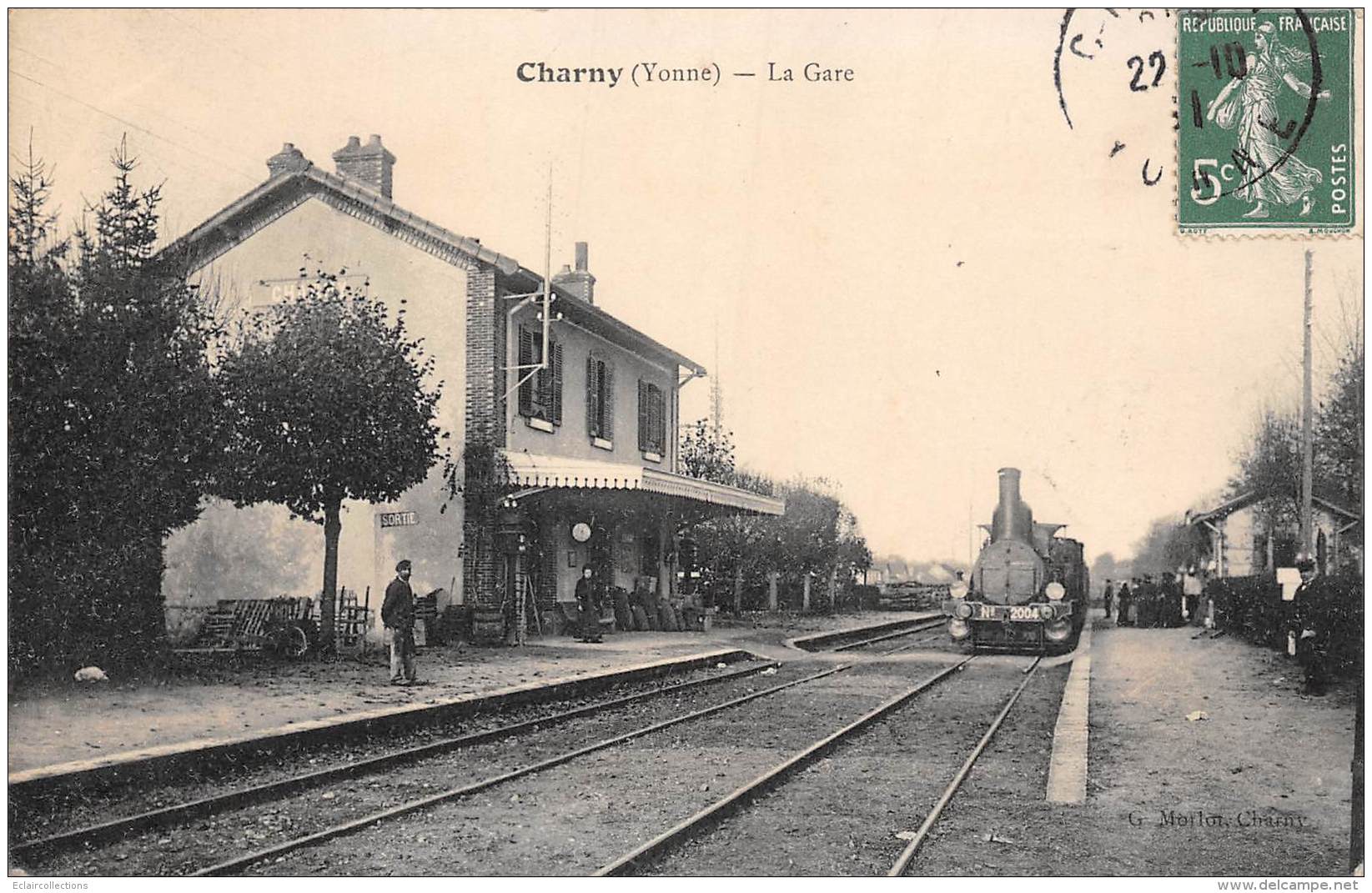 Charny    89     La Gare . Train - Charny