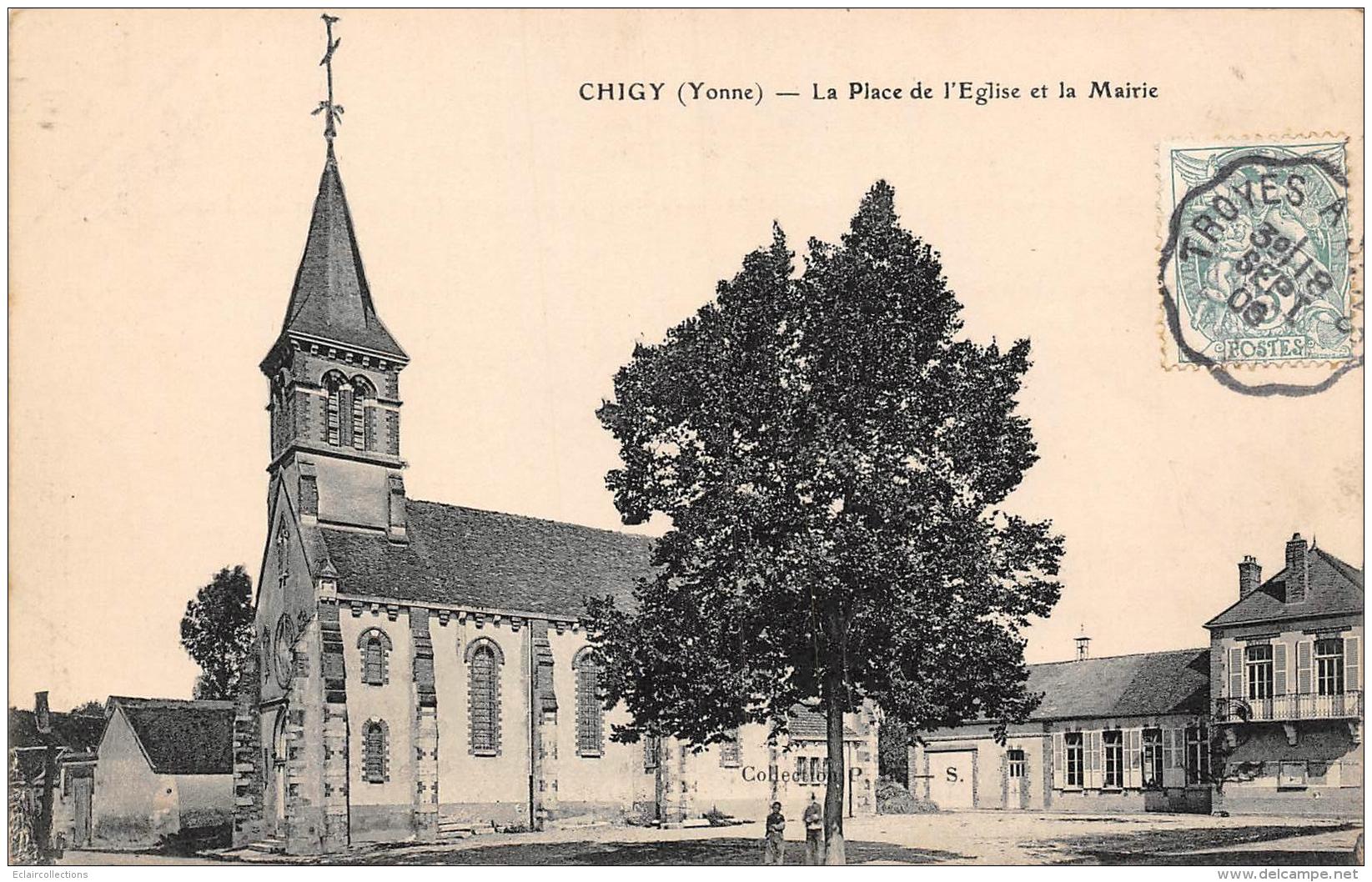 Chigny       89        Place De L'Eglise Et Mairie - Other & Unclassified