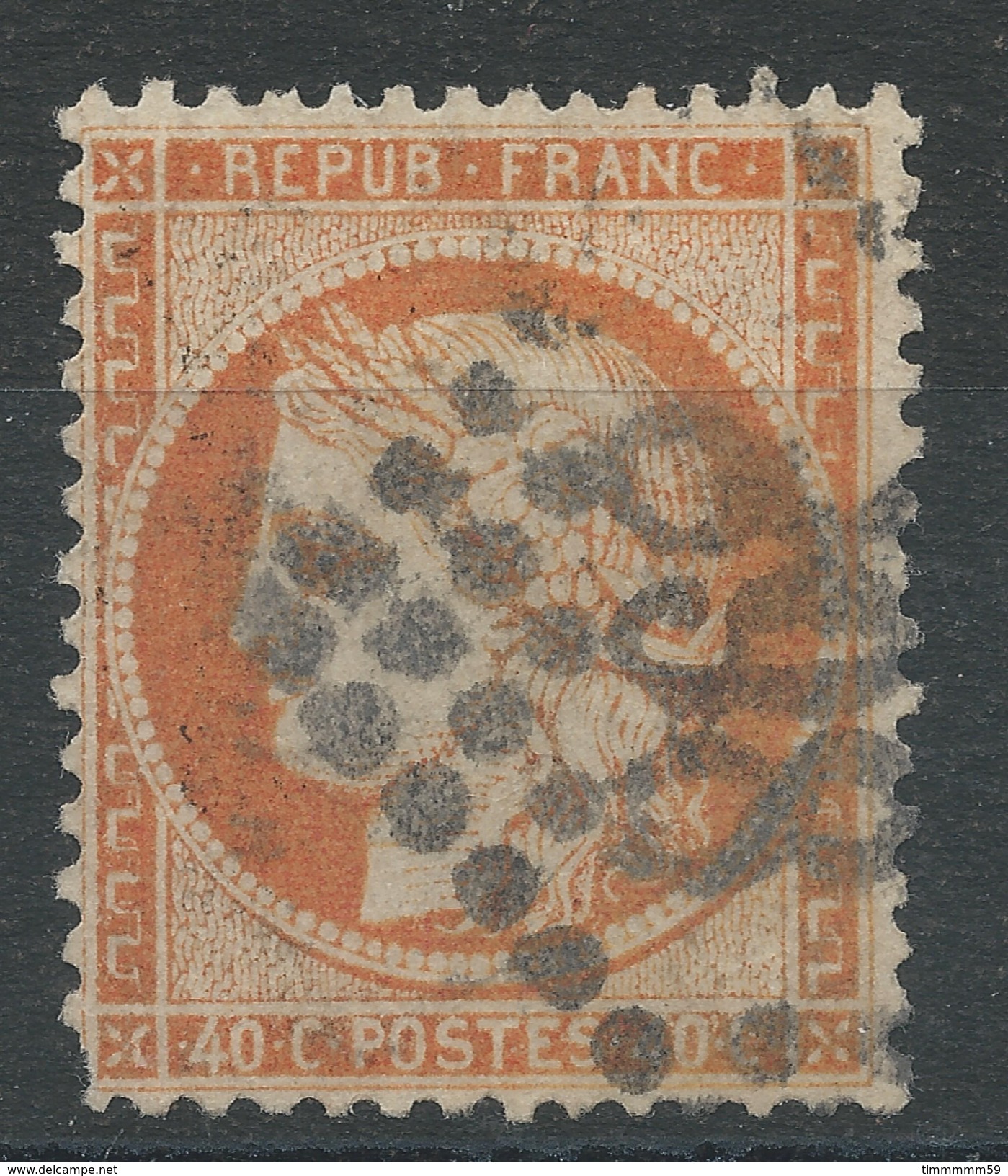Lot N°33890   Variété/n°38, Oblit GC 898 CARLEVILLE (7), Fond Ligné Horizontal - 1870 Siege Of Paris