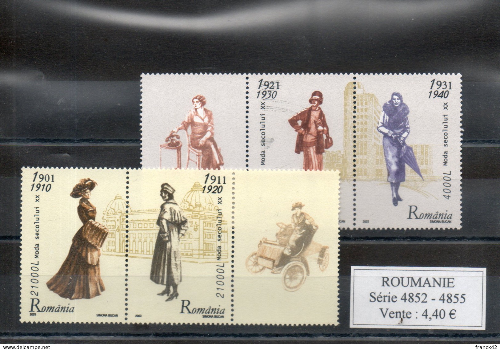 Roumanie. Mode Du XXe Siecle - Unused Stamps