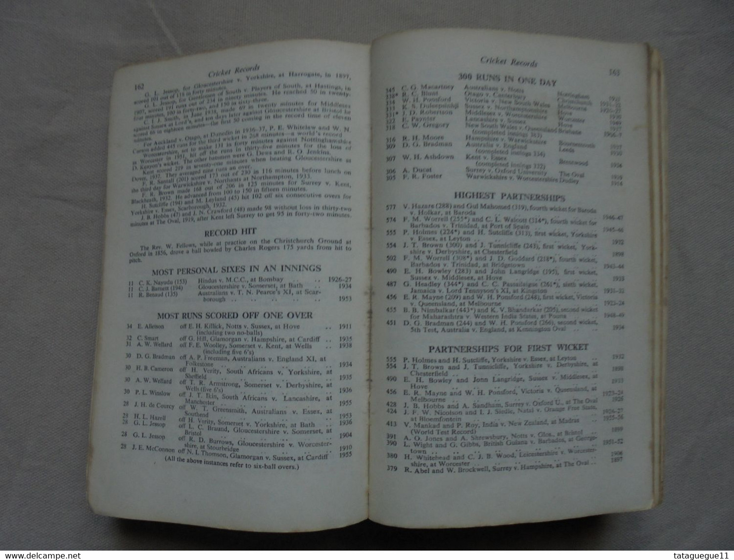 Ancien - WISDEN Cricketers' Almanack 1958 - 1950-Aujourd'hui