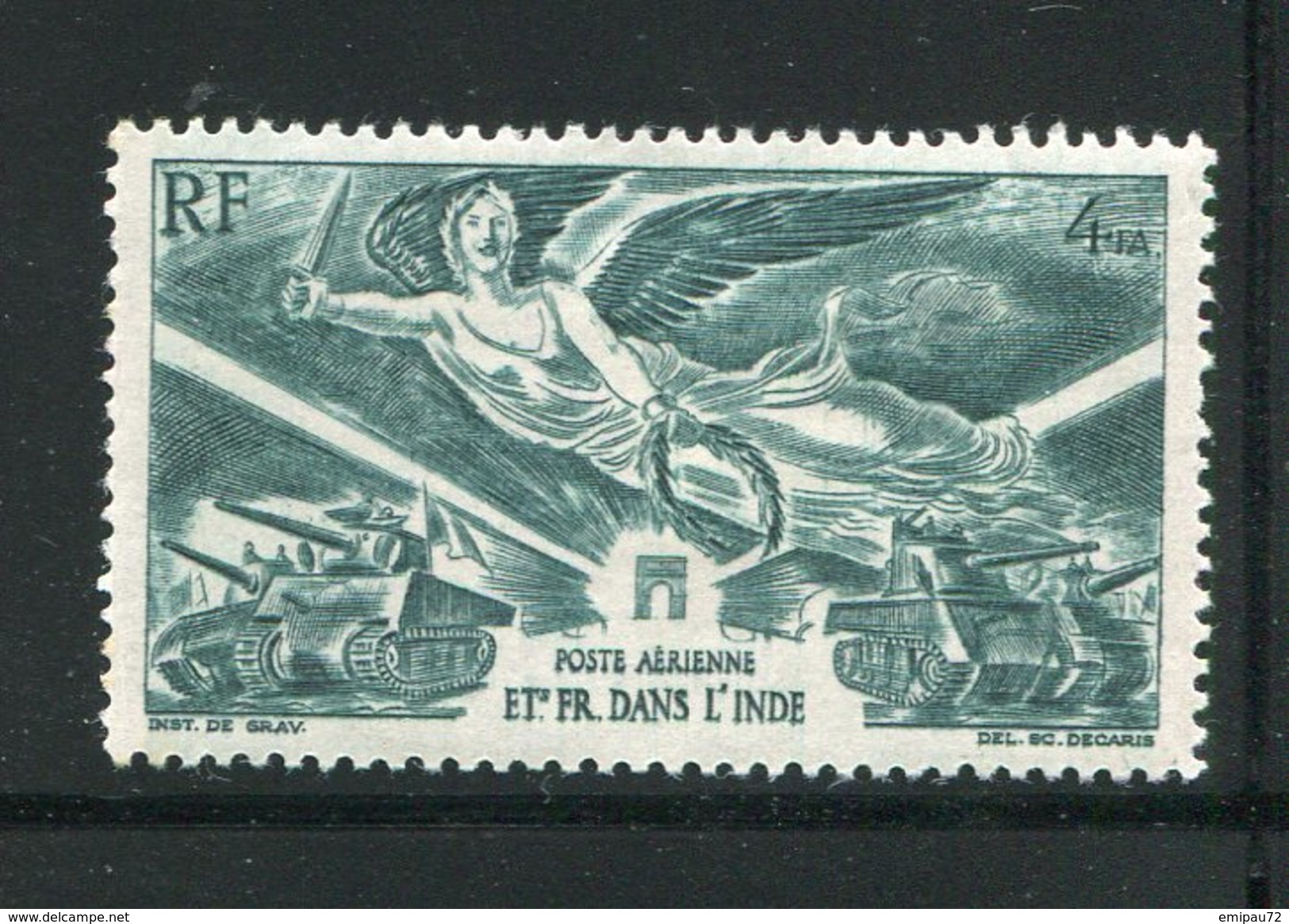 INDE- P.A Y&T N°10- Neuf Avec Charnière * - Unused Stamps