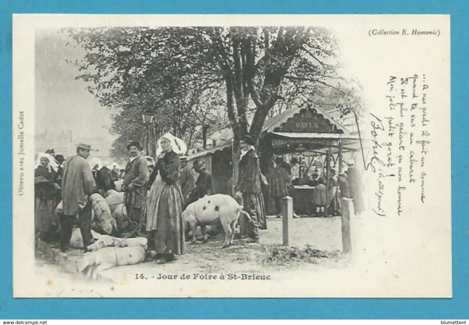 CPA 14 - Métier Maquignons Marchands De Cochons à La Foire De SAINT-BRIEUC 22 - Collection E. Hamonic - Saint-Brieuc