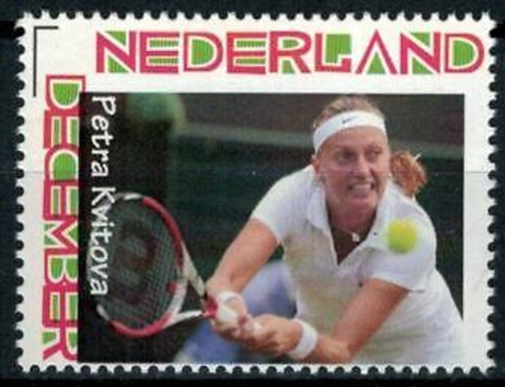 Netherlands 2016 (1) Christmas December Personalised Stamp Tennisplayer Petra Kvitova Tennis MNH - Tennis