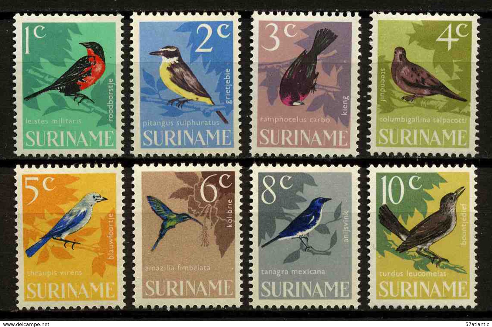 SURINAM - OISEAUX - YT 422 à 429 * - SERIE COMPLETE 8 TIMBRES NEUFS * - Andere & Zonder Classificatie