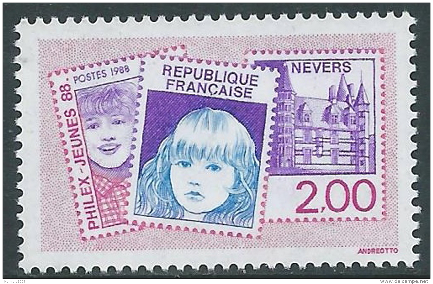 1988 FRANCIA PHILEX JEUNES 88 MNH ** - P32-3 - Unused Stamps