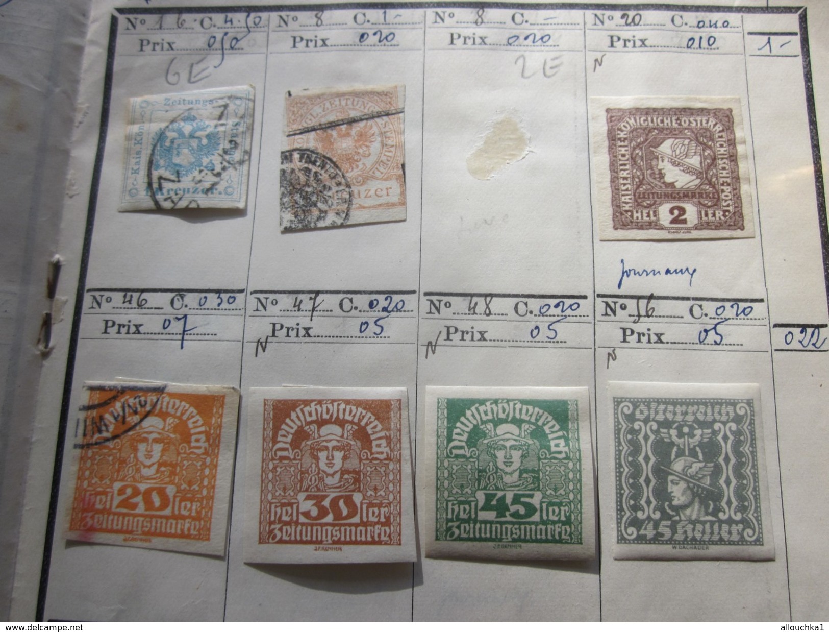 142 Timbres > Europe> Autriche >Österreich Collections dans carnet 188 Faire défiler scanns Cotes en Francs cotation1980