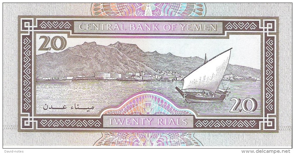 Yemen Arab Republic - Pick 26 - 20 Rials 1990 - Unc - Yemen