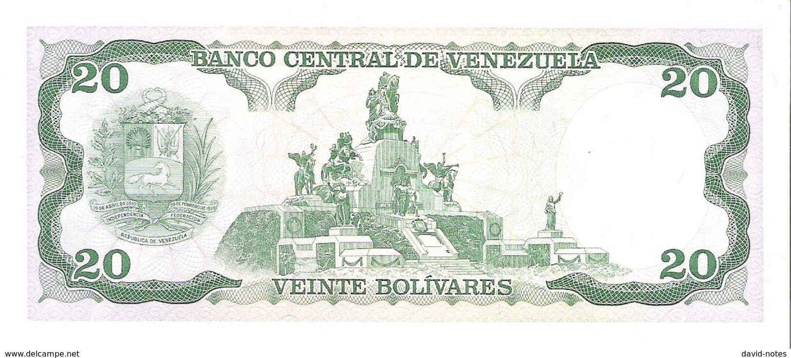 Venezuela  - Pick 63e - 20 Bolivares 1995 - Unc - Venezuela