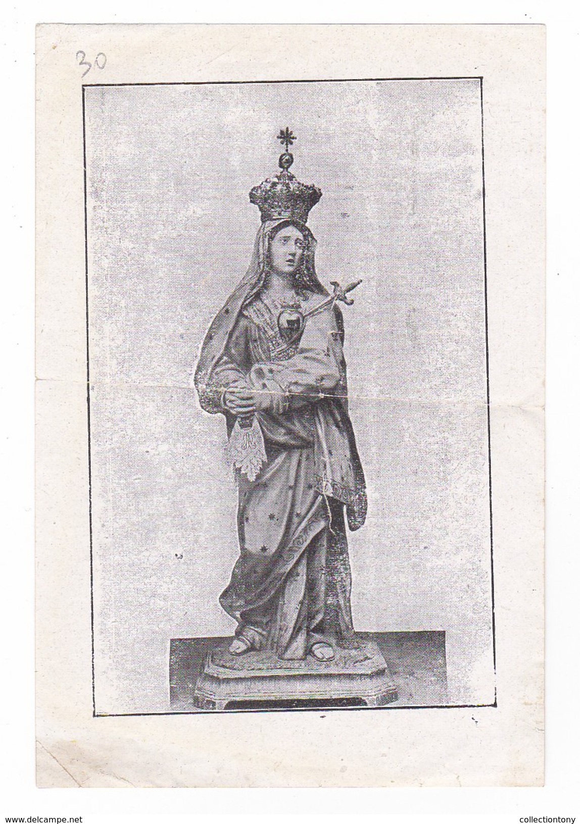 Santini - Vergine Addolorata - Alla Regina Dei Dolori Incoronata - CASERTA - (n°30) - Devotieprenten