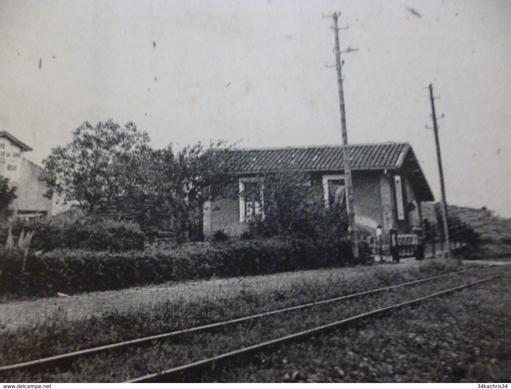 CPA 34 Hérault  Sallèles Du Bosc La Gare - Altri & Non Classificati