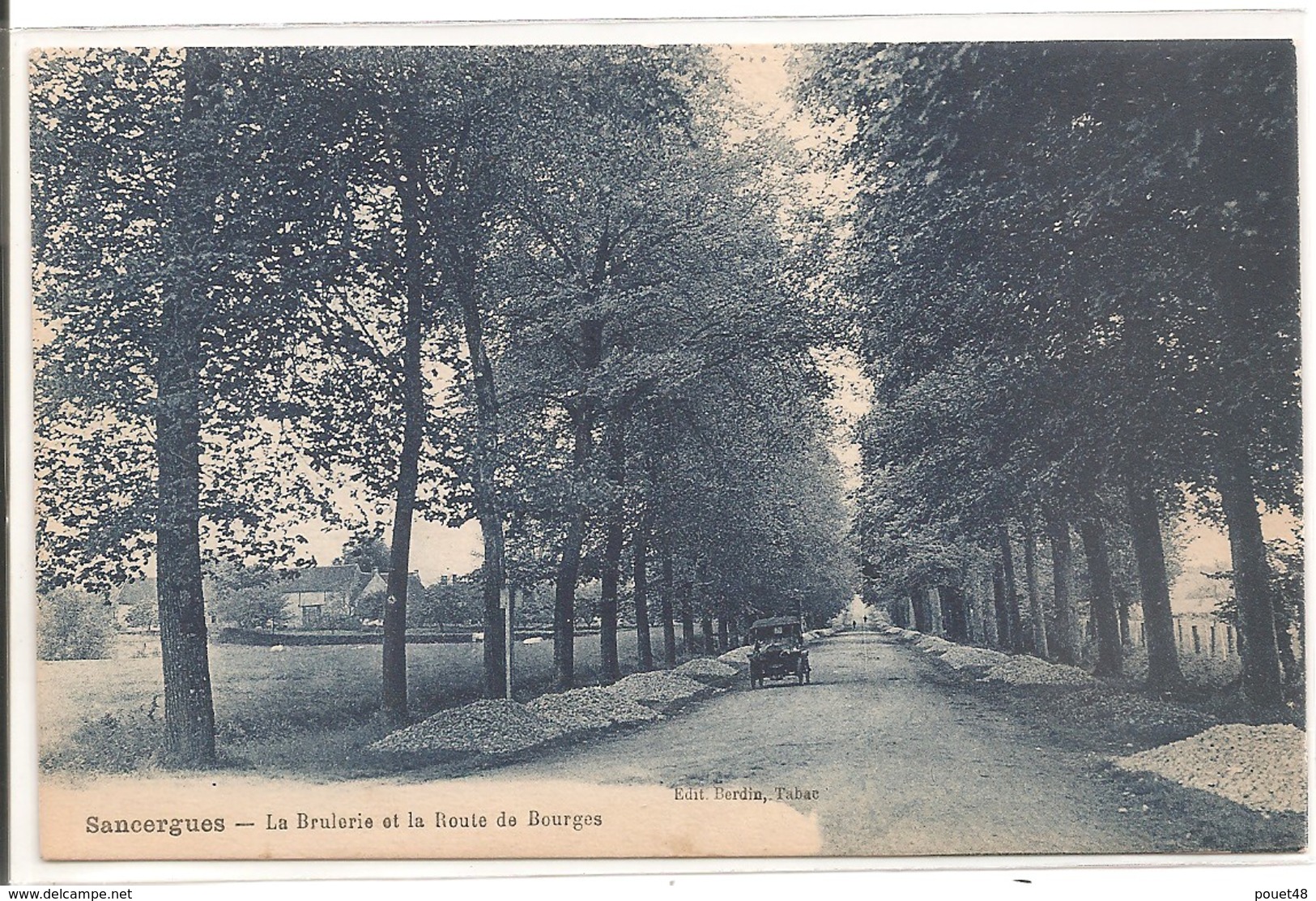 18 - SANSERGUE - La Brulerie Et La Route De Bourges - Sancergues