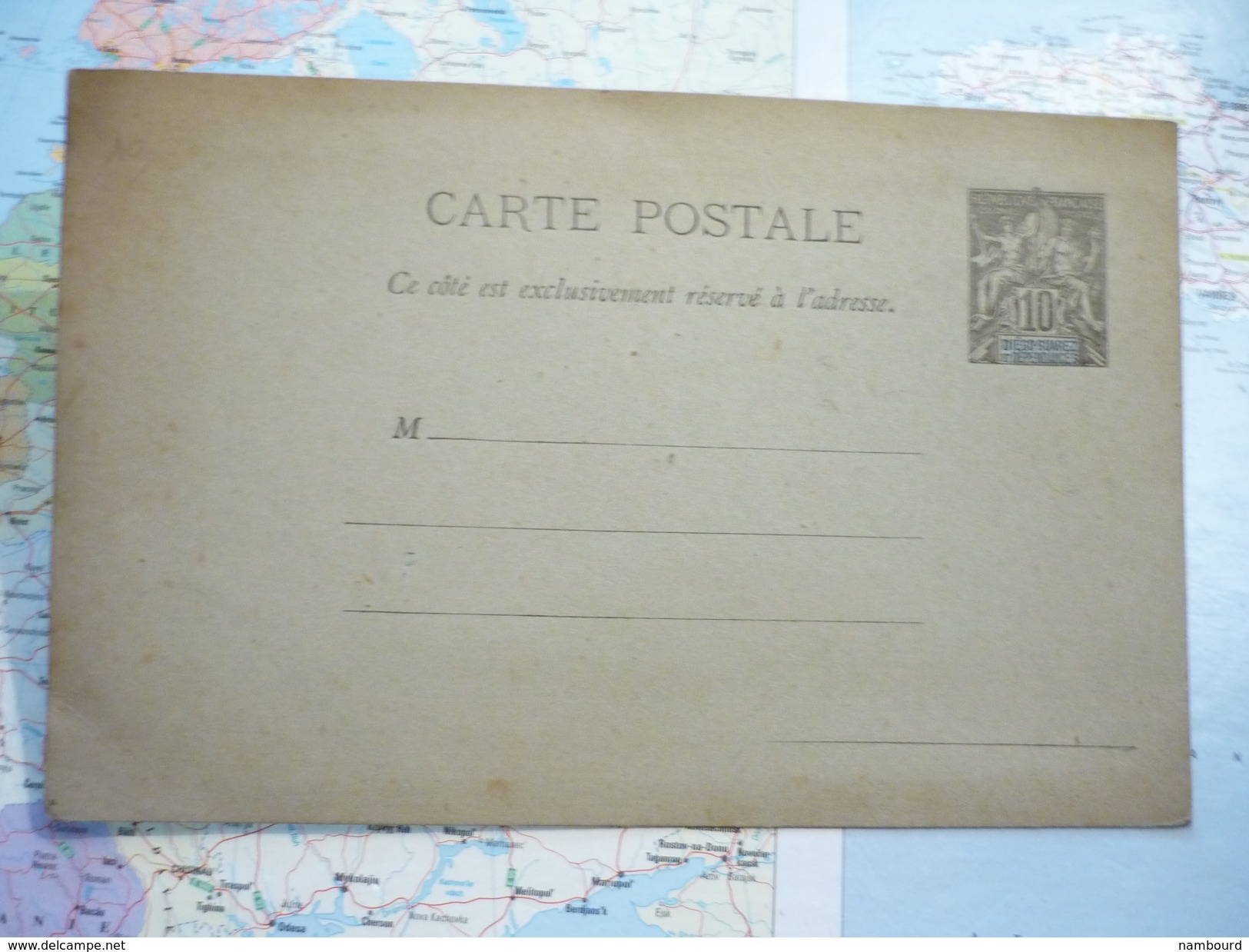 Entier Postal Carte Postale 10 C - Brieven En Documenten