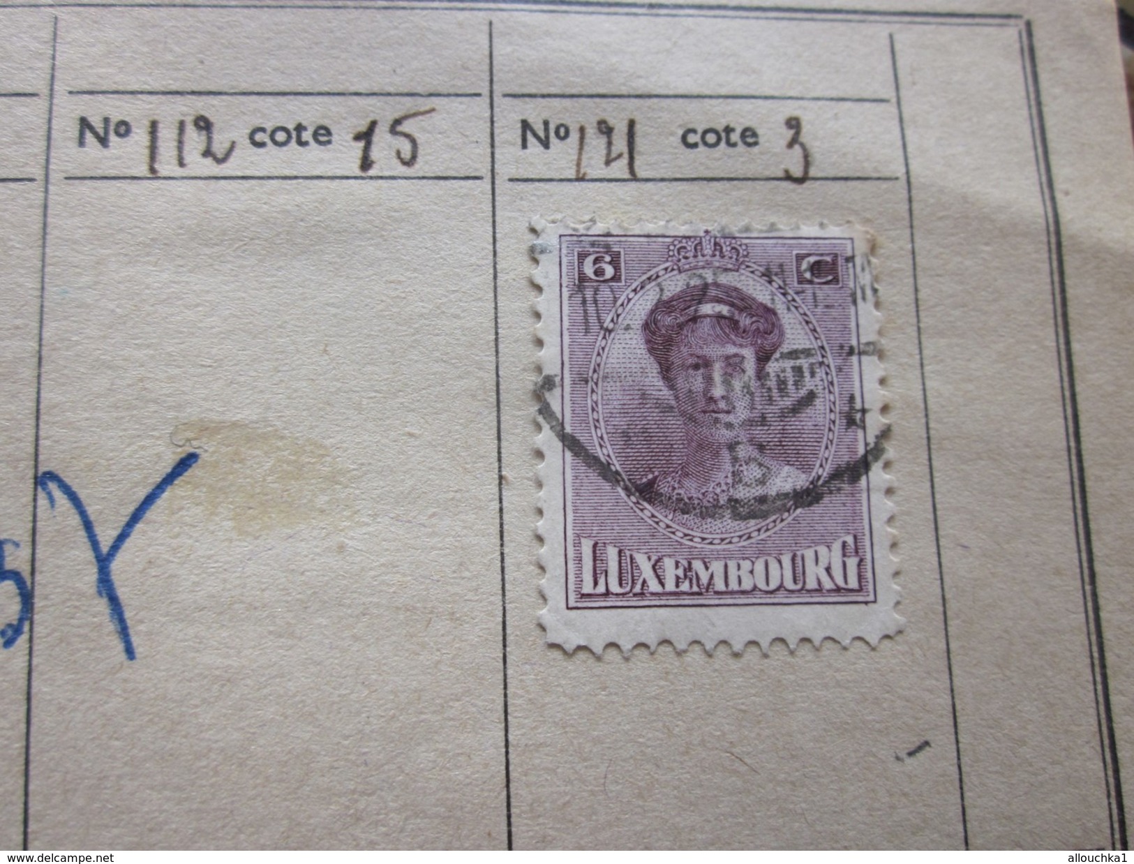 19 Timbres > Europe > Luxembourg > Collections Faire Défiler Scanns Cotes En Francs Cotation De1980 - Sammlungen