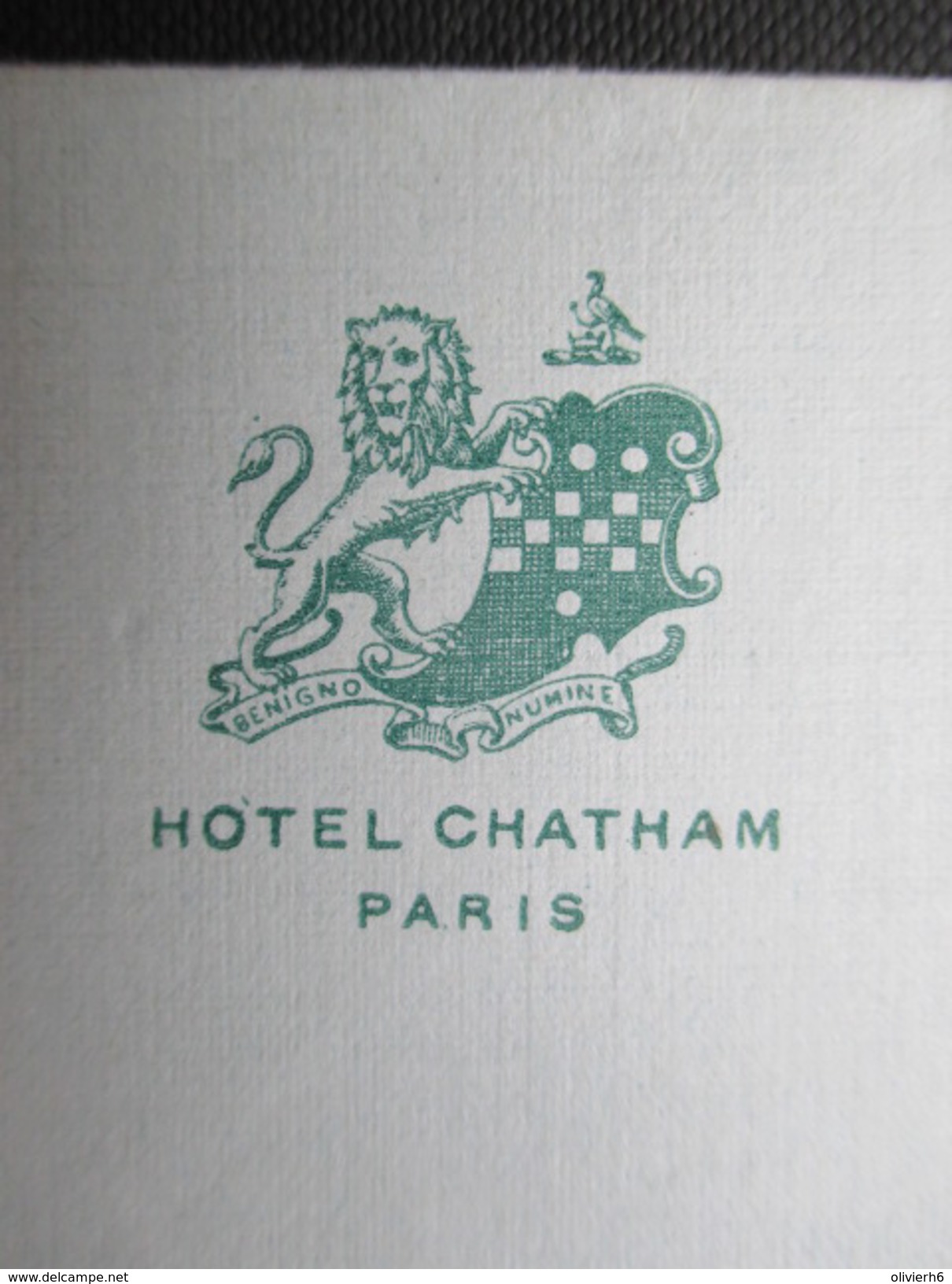 VP FRANCE (V1618) PARIS (3 Vues) HOTEL CHATAM - Sports & Tourism