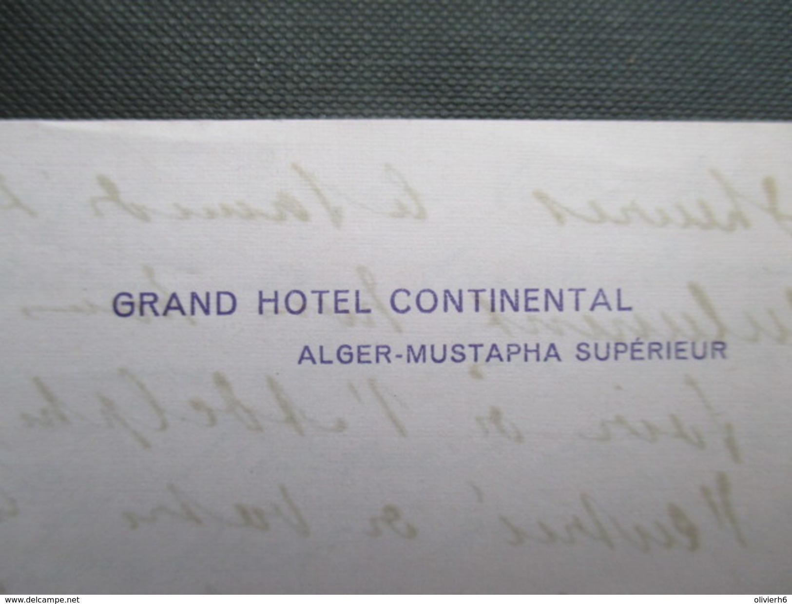 VP ALGéRIE (V1618) ALGER (3 Vues) GRAND HOTEL CONTINENTAL Alger-Mustapha Supérieur - Autres & Non Classés