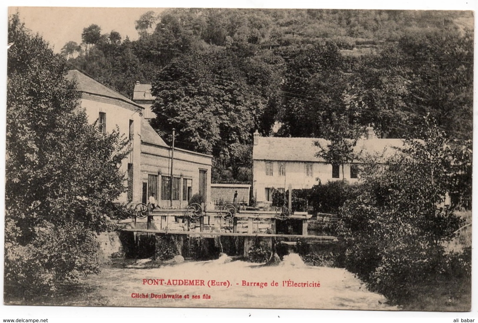 Pont Audemer : Barrage De L'Electricité (Cliché Douthwaite Et Fils) - Pont Audemer