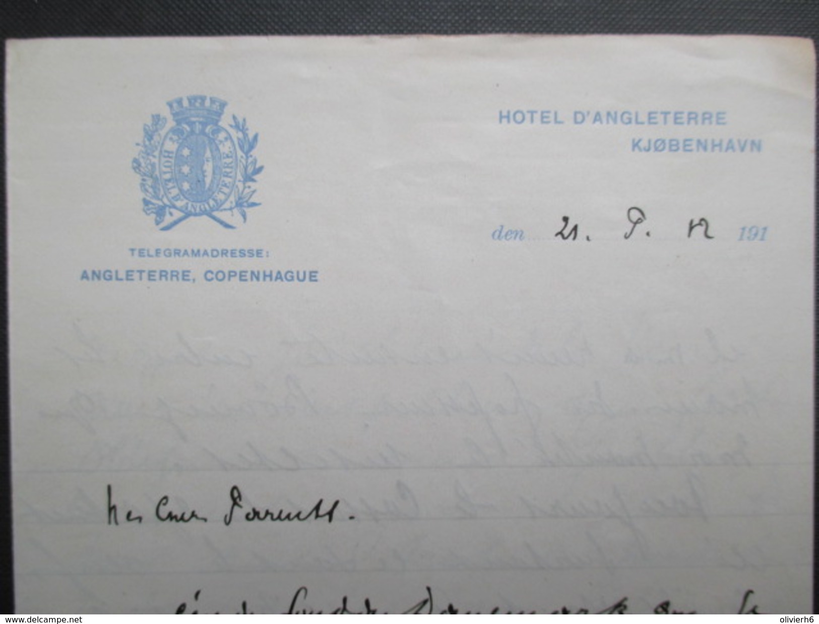 VP DANEMARK (V1618) COPENHAGUE * KJOBENHAVN (3 Vues) HOTEL D'ANGLETERRE - Autres & Non Classés