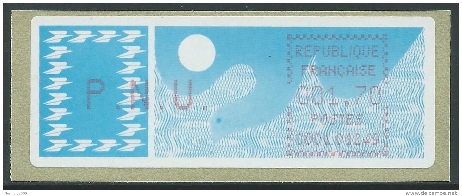 1985 FRANCIA AUTOMATICI 1,70 F MNH ** - P34-10 - 1985 « Carrier » Paper