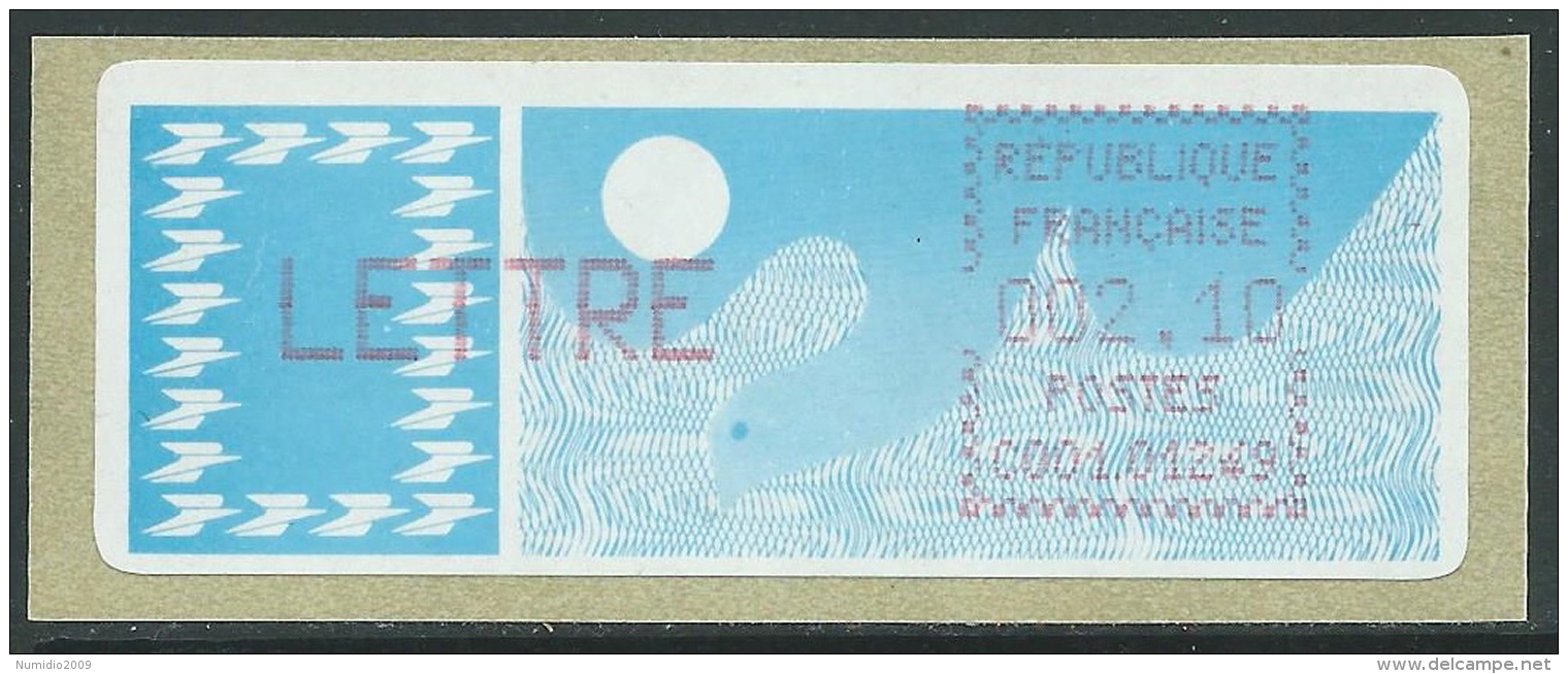 1985 FRANCIA AUTOMATICI 2,10 F MNH ** - P34-10 - 1985 « Carrier » Paper