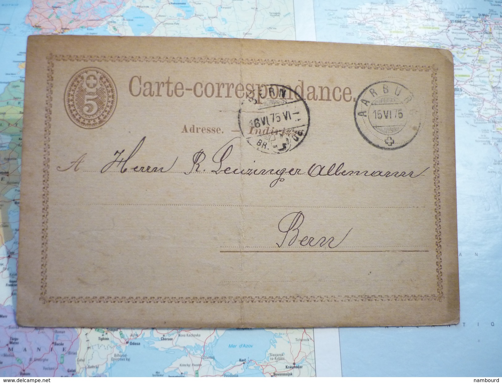 Entier Postal Carte-Correspondance 5 C - Interi Postali