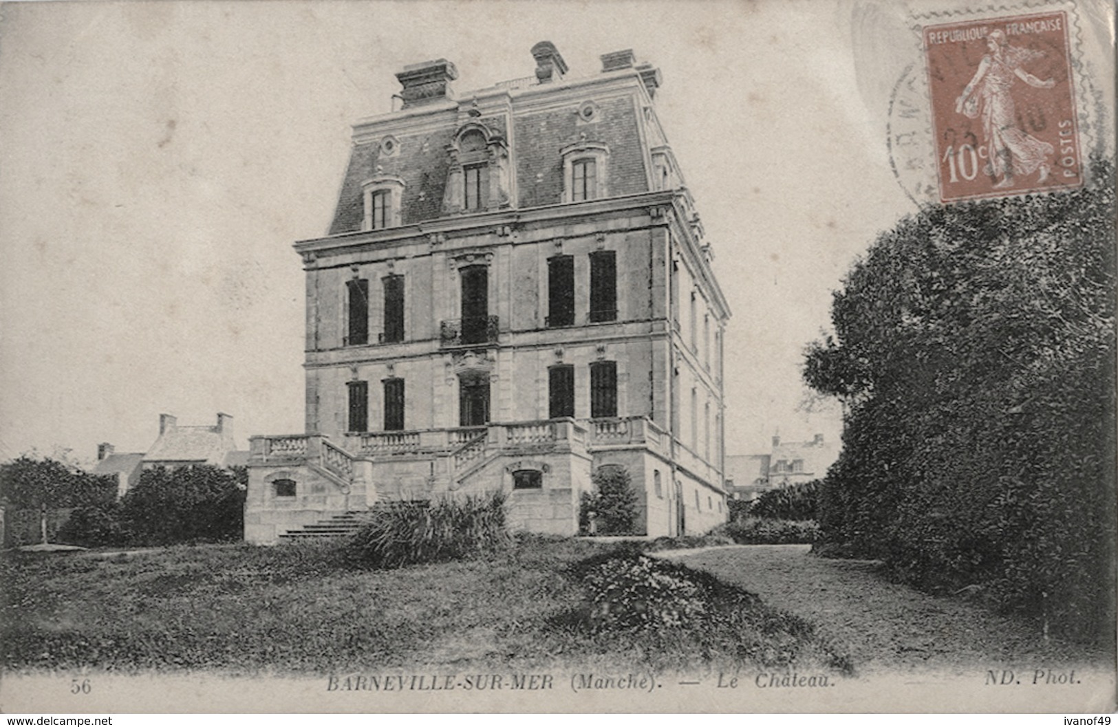 50 - BARNEVILLE-SUR-MER - CPA - Le Château - Barneville