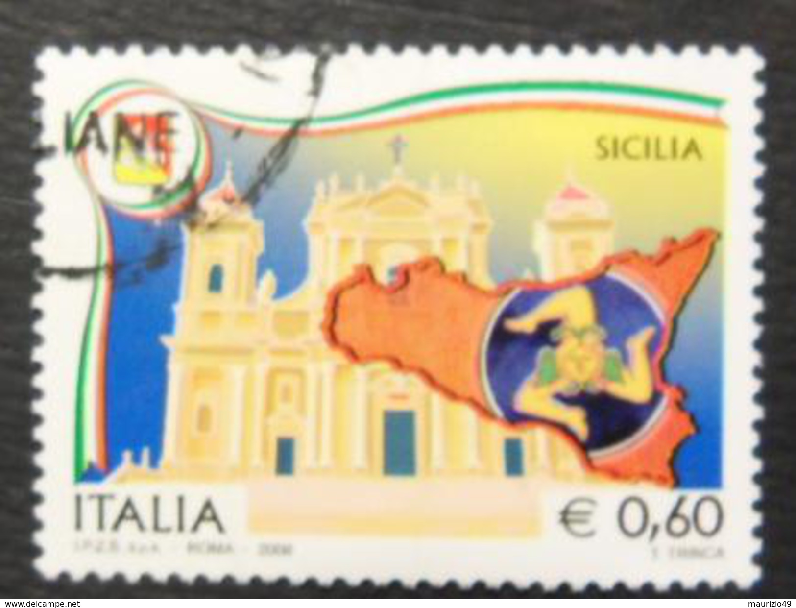 2008 Nr 3037 Regioni D'Italia - Sicilia 0,60 &euro; -- Vedi Foto - 2001-10: Usati