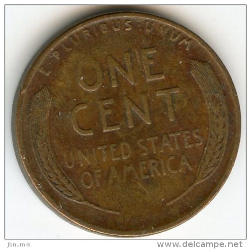 Etats-Unis USA 1 Cent 1941 KM 132 - 1909-1958: Lincoln, Wheat Ears Reverse