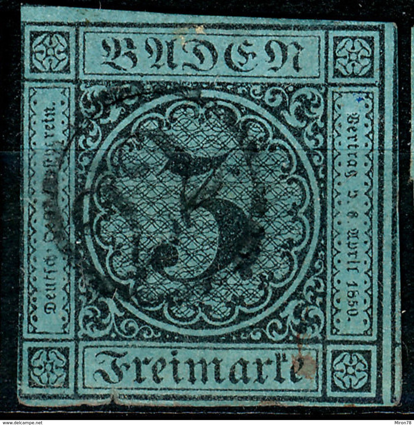 Stamp Baden 1853-58 3kr  Used Lot16 - Sonstige & Ohne Zuordnung