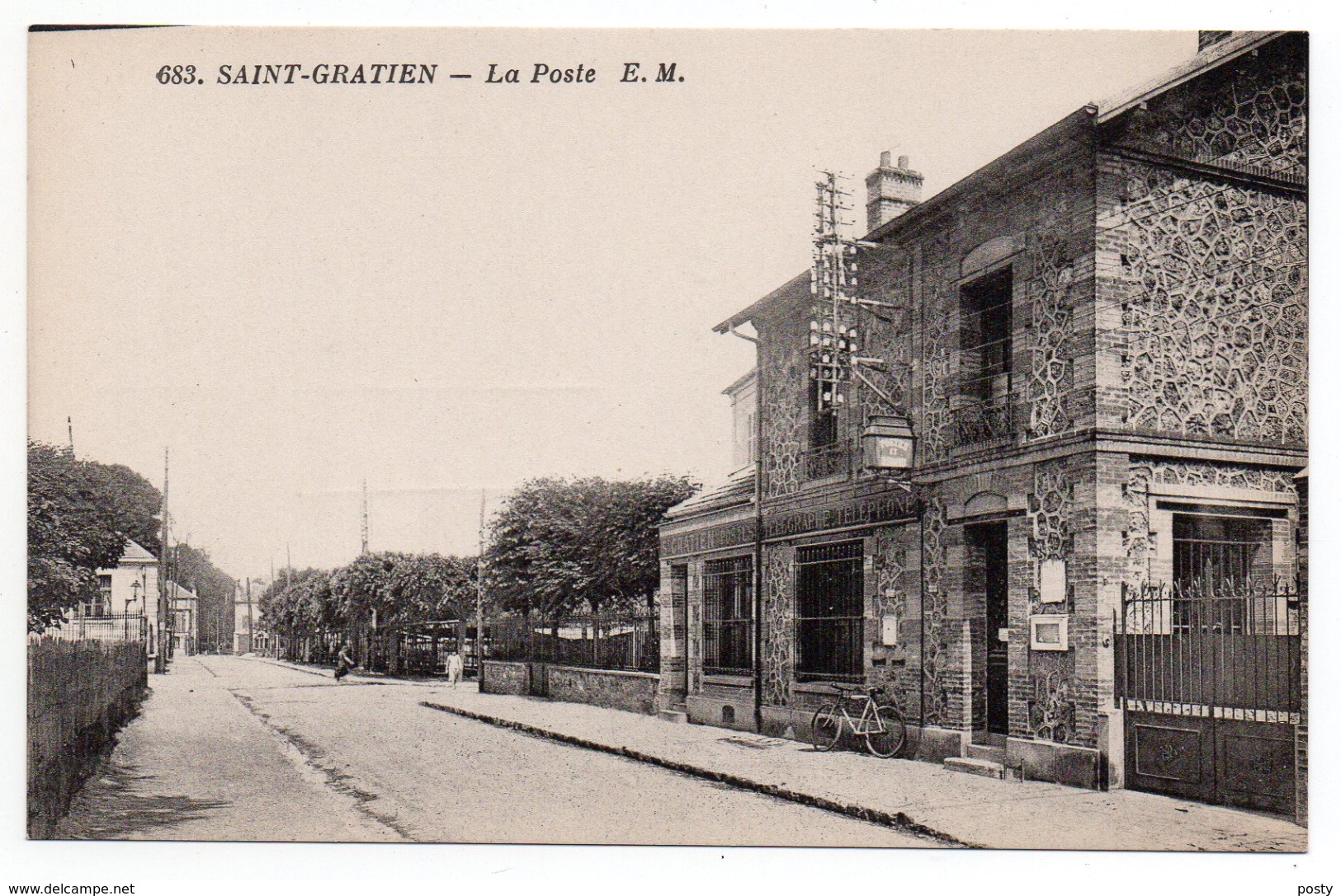 CPA - SAINT-GRATIEN - LA POSTE - N/b - Vers 1910 - - Saint Gratien