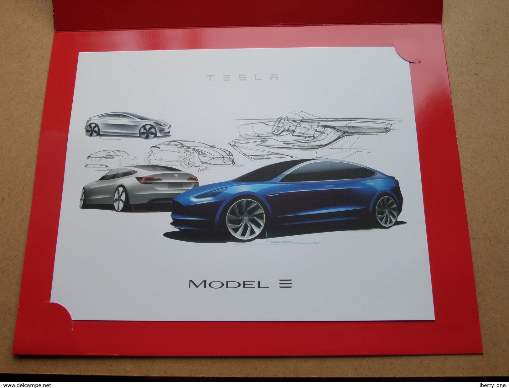 TESLA Thank You For ORDERING A MODEL 3. - ELON Palo Alto / Anno 2016 ( Details Zie Foto´s ) Double Folded Folder New ! - Voitures