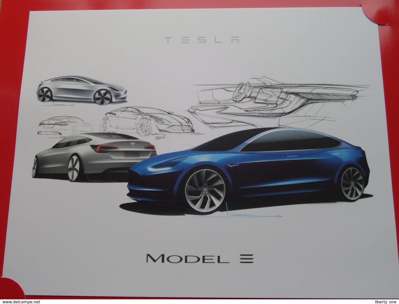 TESLA Thank You For ORDERING A MODEL 3. - ELON Palo Alto / Anno 2016 ( Details Zie Foto´s ) Double Folded Folder New ! - Voitures