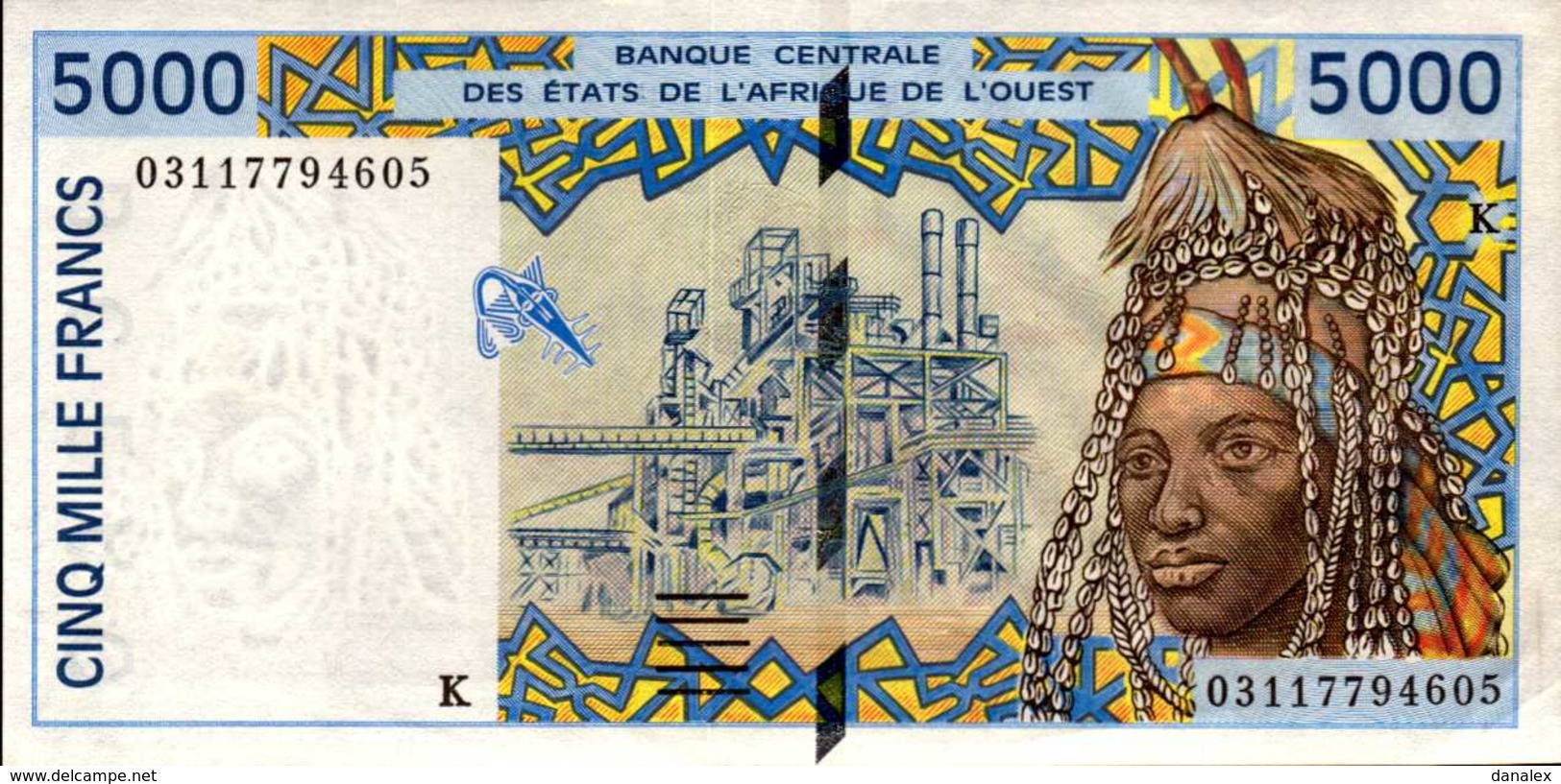 SENEGAL 5000  FRANCS De 2003 Pick 713m  AU/SPL - Sénégal