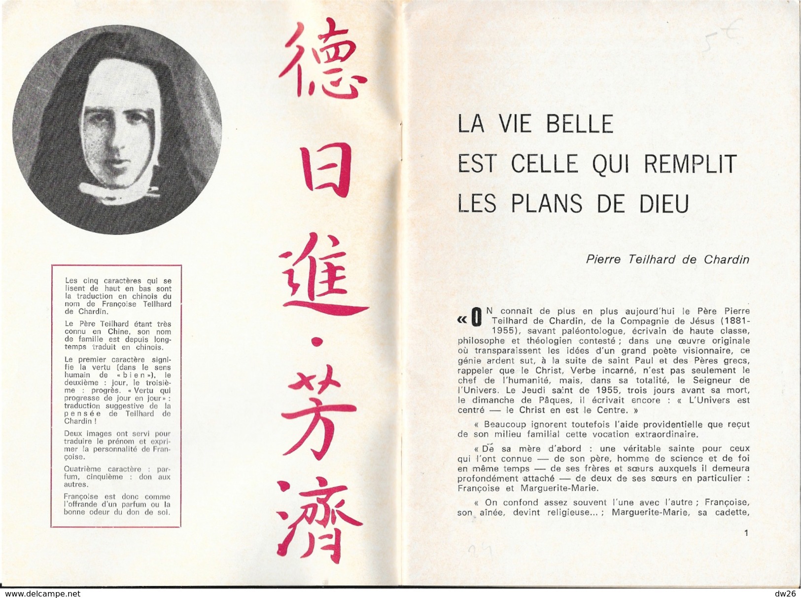 Bulletin Trimestriel Des Petites Soeurs Des Pauvres: Découverte, De Sacernat à Lao-gnen-dang, Pierre Teilhard De Chardin - Altri & Non Classificati