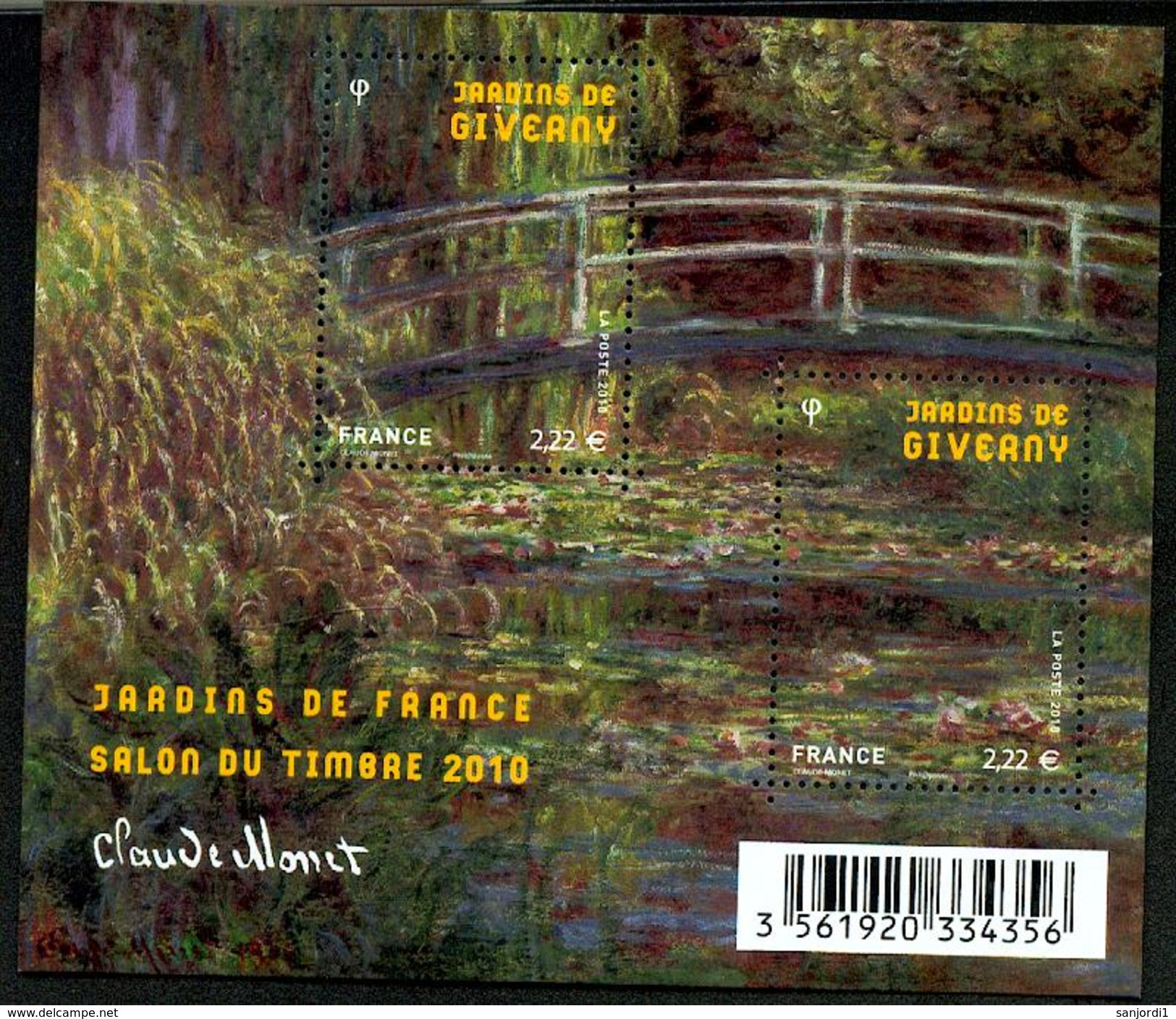 France 4479 4480 F Jardins De France Neuf TB ** MNH Sin Charnela Prix De La Poste  4.44 - Nuovi