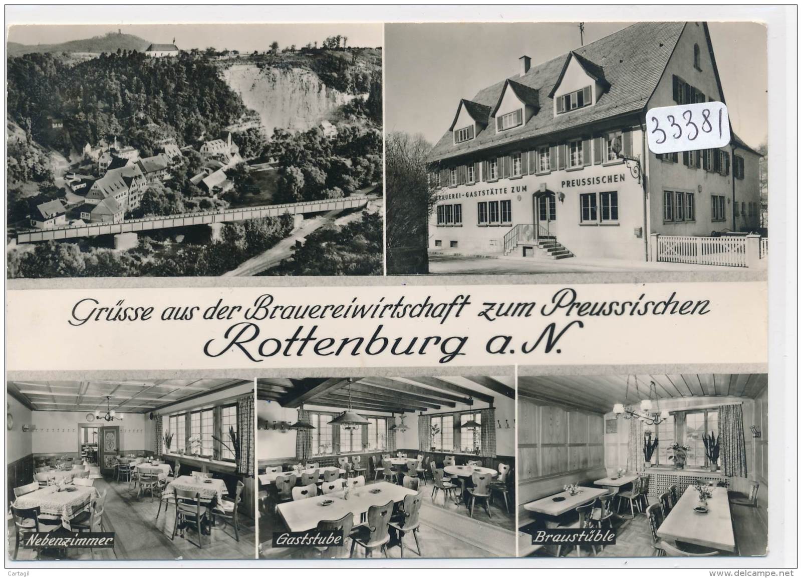 CPM GF-33381-Allemagne -Grûsse Brauereiwirtschaft - Zum Preussische Rottenburg Am Neckar -Envoi Gratuit - Rottenburg