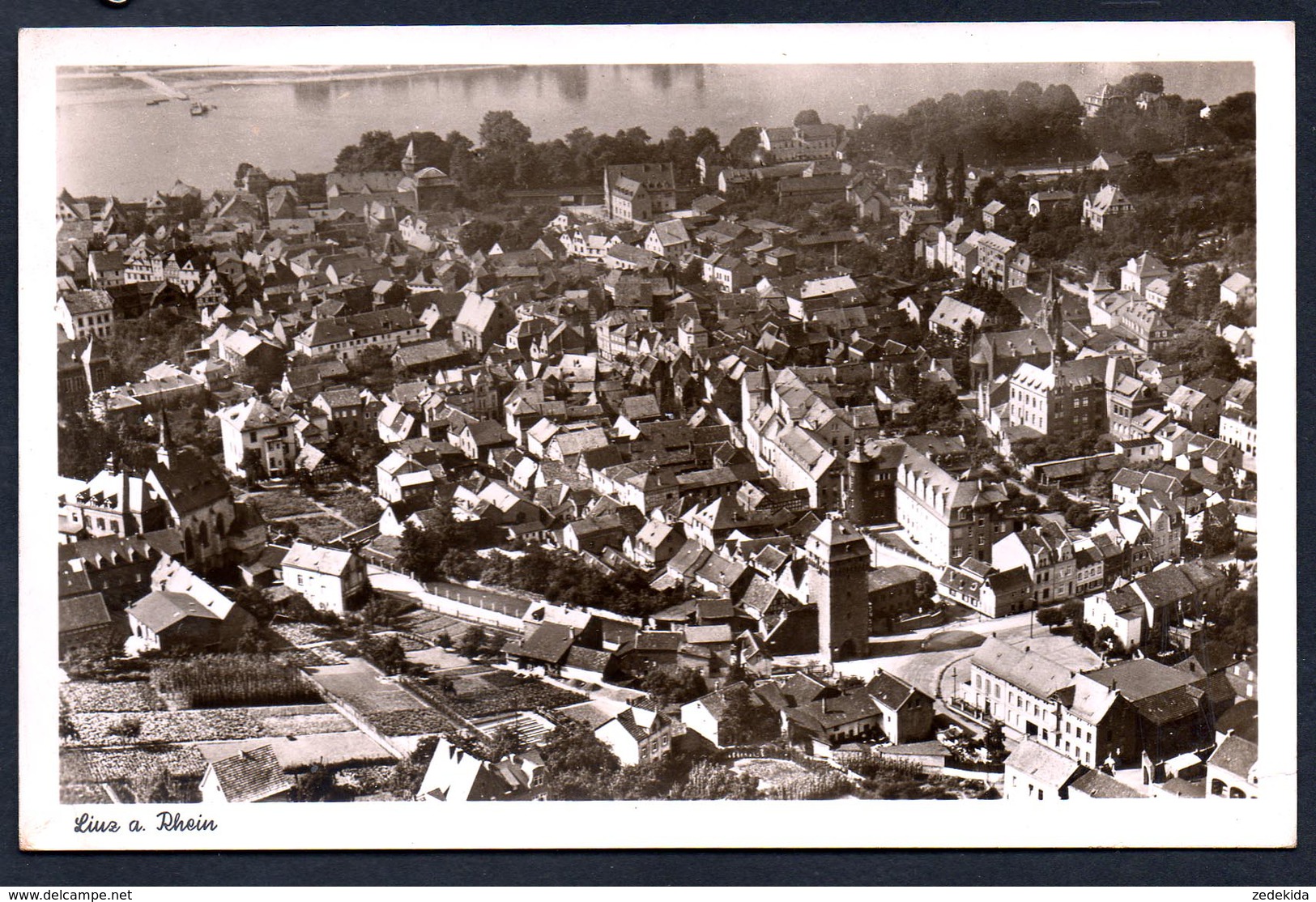8827 - Alte Foto Ansichtskarte - Linz - Luftbild Luftaufnahme - Ewald Steiniger - N. Gel - Linz A. Rhein