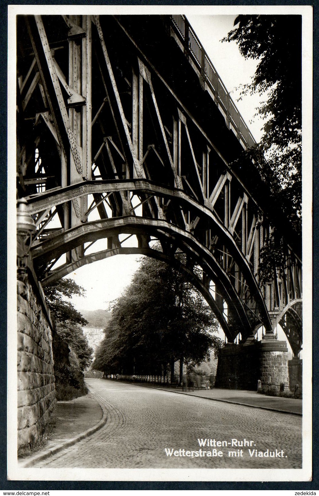 8836 - Alte Foto Ansichtskarte - Witten - Wetterstraße Mit Viadukt Brücke - Gel 1934 - TOP - Witten