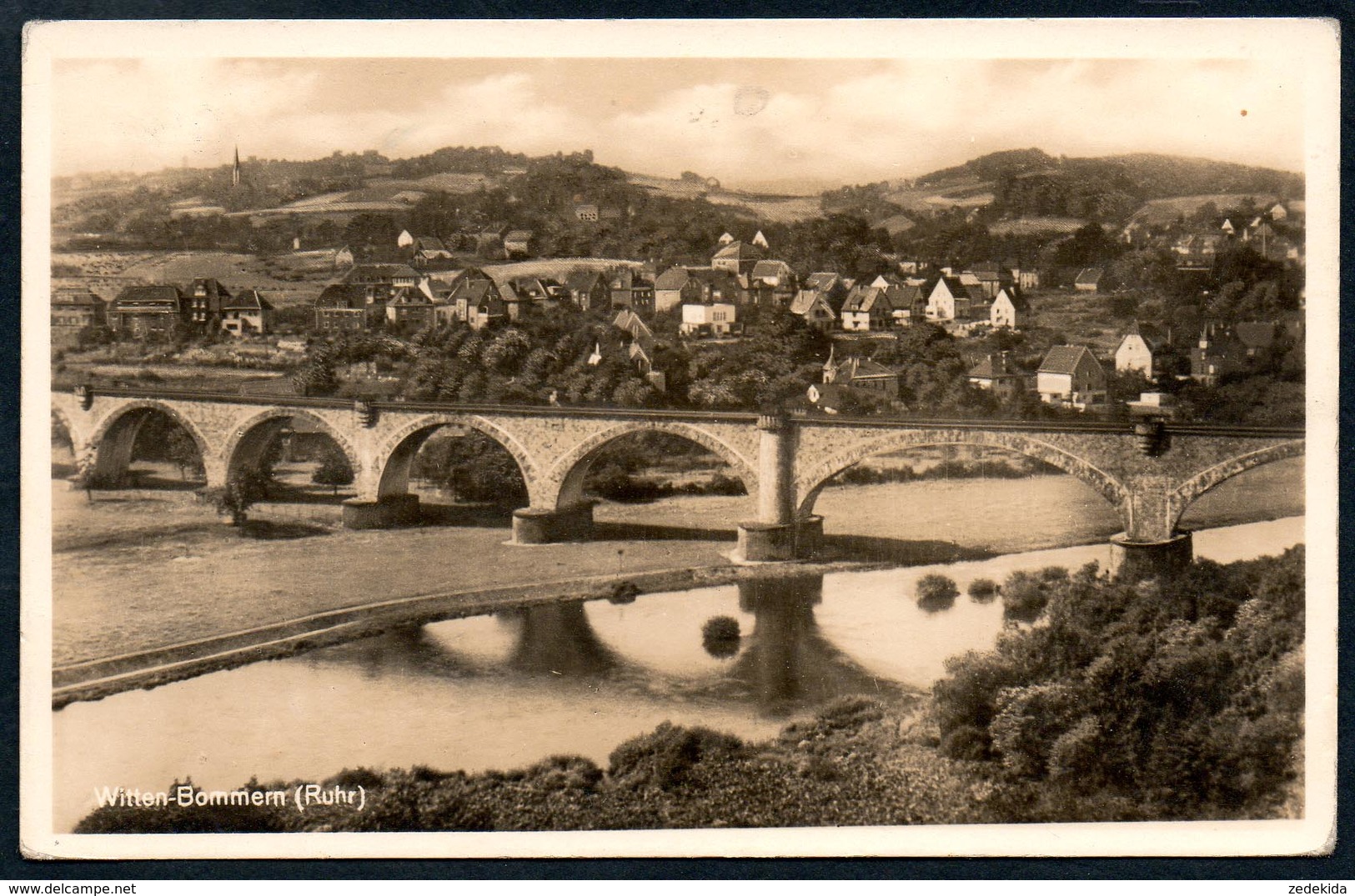 8840 - Alte Foto Ansichtskarte - Witten - Bommern Brücke - N. Gel - Witten